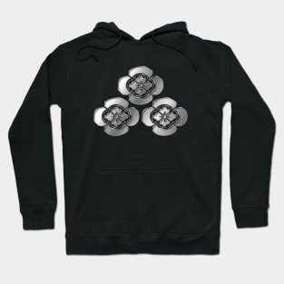 Asakura Clan Kamon Silver Chrome Hoodie